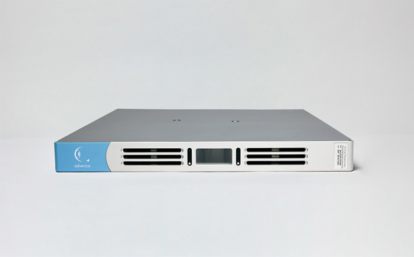 Front view of the Data Diode DD1000i power supply unit, showcasing its design and features.