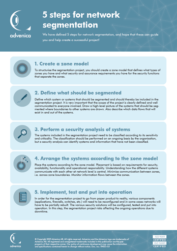 5 Steps For Network Segmentation - Advenica